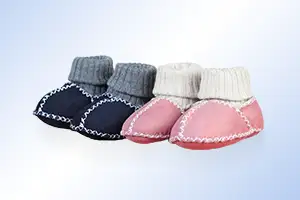 Merino Großhandel | Lammfell & Leder | Baby-Lammfellschuh-Strickbund